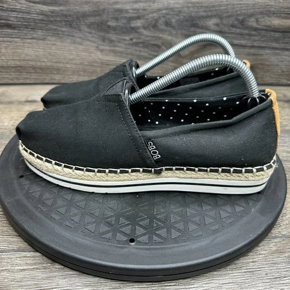 Skechers BOBS Breeze Womens  Size: US 6 Canvas Shoes Black 32719/BLK - Picture 3 of 8